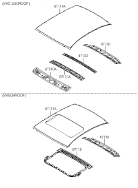 671151E050-RING ASSY-SUNROOF REINF