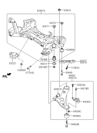 624053V100-CROSSMEMBER COMPL(ASSY)