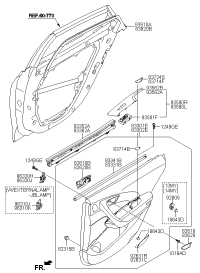 827703S000RY-COVER-DR PULL HANDLE