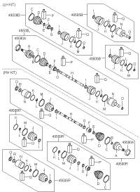 495012B850-SHAFT ASSY-DRIVE,RH