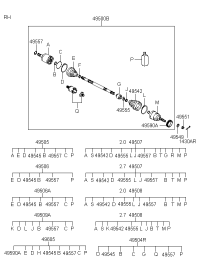 495002E250-SHAFT ASSY-DRIVE,RH