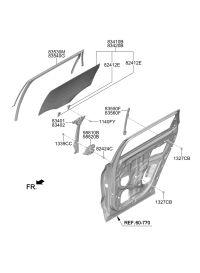 83450S3000-MOTOR ASSY-POWER WDO REG RR,LH