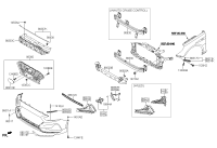 86350C3500-GRILLE ASSY-RADIATOR