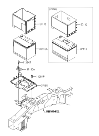 371502B100-TRAY ASSY-BATTERY