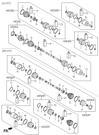 495012P001-SHAFT ASSY-DRIVE,RH