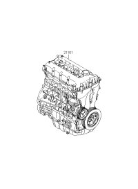 1G0712GU00-ENGINE ASSY-SUB
