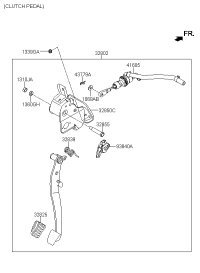 32802S6100-Pedal assy-clutch