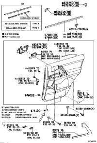 6763060X90C6-BOARD SUB-ASSY, REAR DOOR TRIM, RH