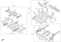 65720C9100-MEMBER ASSY-RR FLOOR SIDE RH