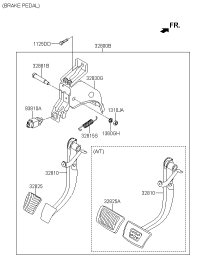 32800C9100-PEDAL ASSY-BRAKE