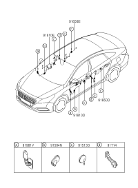 91610E5010-WIRING ASSY-FR DR(PASS)