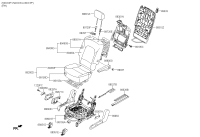 89200B8150ZZB-Cushion assy-2nd seat, rh
