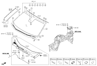 86130B1000-Moulding-w/shld upr