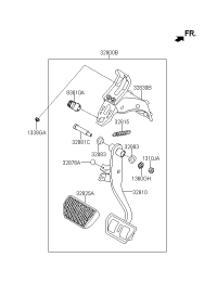 32800B1300-PEDAL ASSY-BRAKE