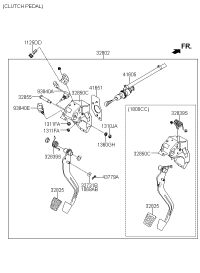 328024V210-Pedal assy-clutch