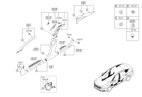 85860C3000PPB-TRIM ASSY-RR PILLAR RH