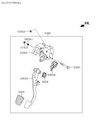 32802C9100-Pedal assy-clutch