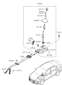 43794F0100-CABLE ASSY-MTM LEVER