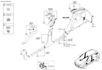 85850F9500XUG-TRIM ASSY-RR PILLAR LH