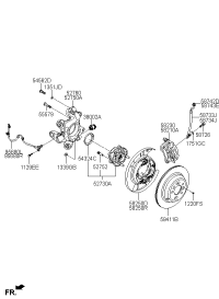 584113N020-Disc assy-rr brake