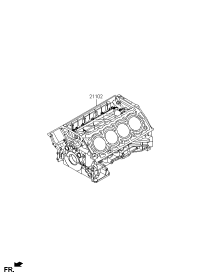 2K0323FU00-ENGINE ASSY-SHORT