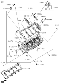 223113F400-GASKET-CYLINDER HEAD LH