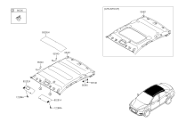 853400U000TTX-HANDLE ASSY-ROOF ASSIST FR