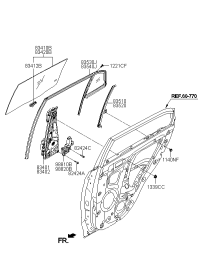 83403C9000-REGULATOR ASSY-RR DR WDO LH