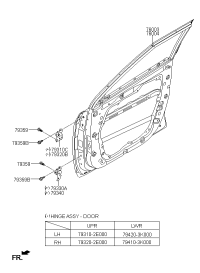 76003C9000-Door assy-front lh
