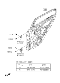 77003C9000-PANEL ASSY-RR DR LH