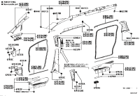6221158080C2-GARNISH, FRONT PILLAR, RH