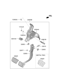 32800O1100-PEDAL ASSY-BRAKE