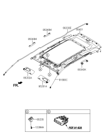 852202W510OM-VISOR ASSY, RH
