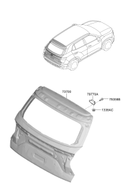 72800R9000-PANEL ASSY-TAIL GATE