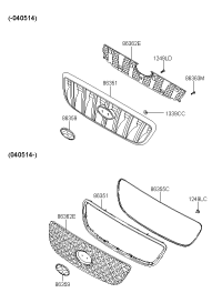 86251H1030-GRILLE, RADIATOR