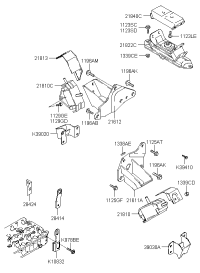 21870H1050-BRACKET-ENGINE SUPP*