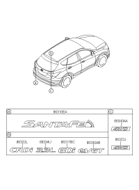 863102W000-EMBLEM-GDI 4WD(BADGE)