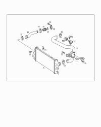 9015283582-RADIATOR HOSE W124/E200/E220
