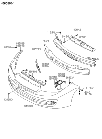 865102C000-COVER ASSY-FR BUMPER
