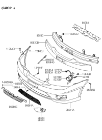 865562C000-STRIP-FR BUMPER RH