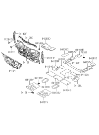 841202B011-PAD ASSY-ISOLATION DASH PANEL