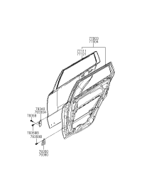 770032B030-PANEL ASSY-RR DR LH