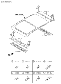 671212Z000-RAIL ASSY-ROOF FR