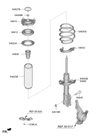 54650AZ000-STRUT ASSY-FR,LH