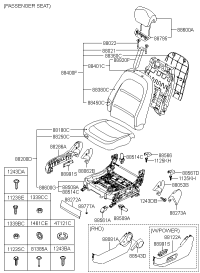 882103L750-TRACK ASSY-FR SEAT PASSENGER
