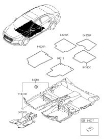 84260E5100TRY-CARPET ASSY-FLOOR
