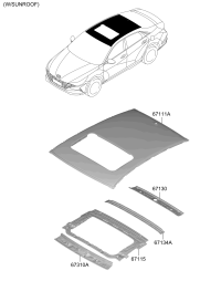 67115BU050-RING ASSY-SUNROOF REINF