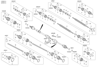 49500B3200-JOINT ASSY-CV LH