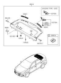92750F0000-LAMP ASSY-HMS