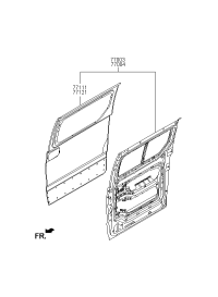 770034H040-PANEL ASSY-RR DR LH